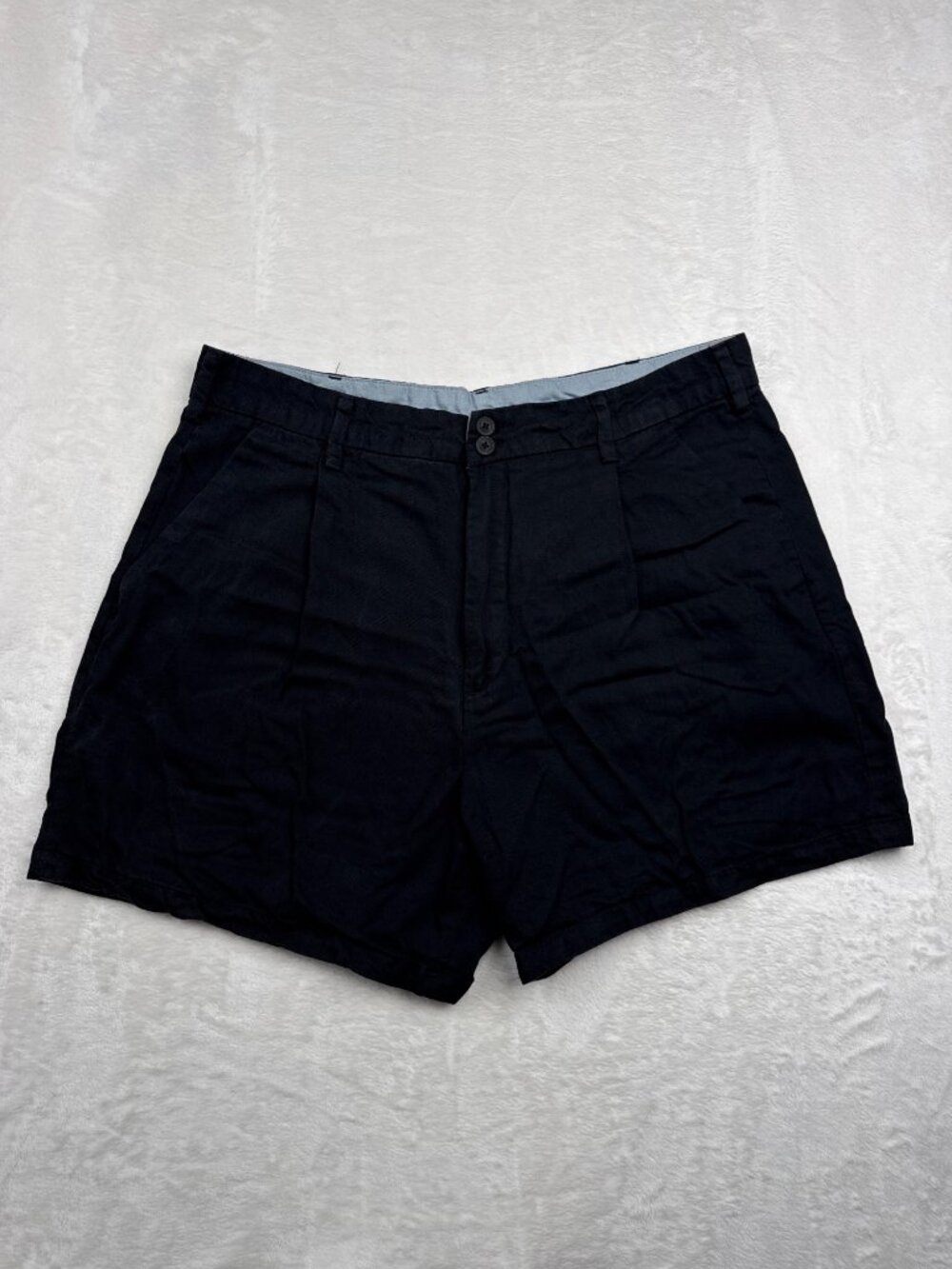 Jachs Girlfriend Womens Black Pleated Shorts Size 12 Rayon & Lyocell Blend
